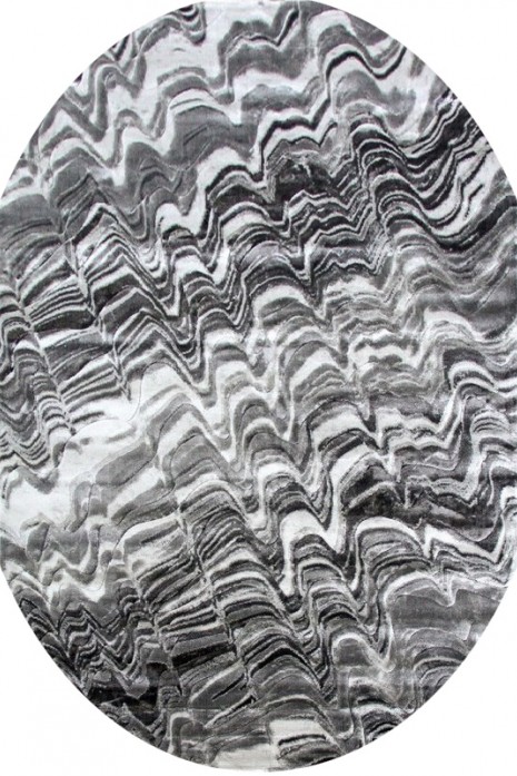Килим Low Canyon 122 ba d.grey-grey овал